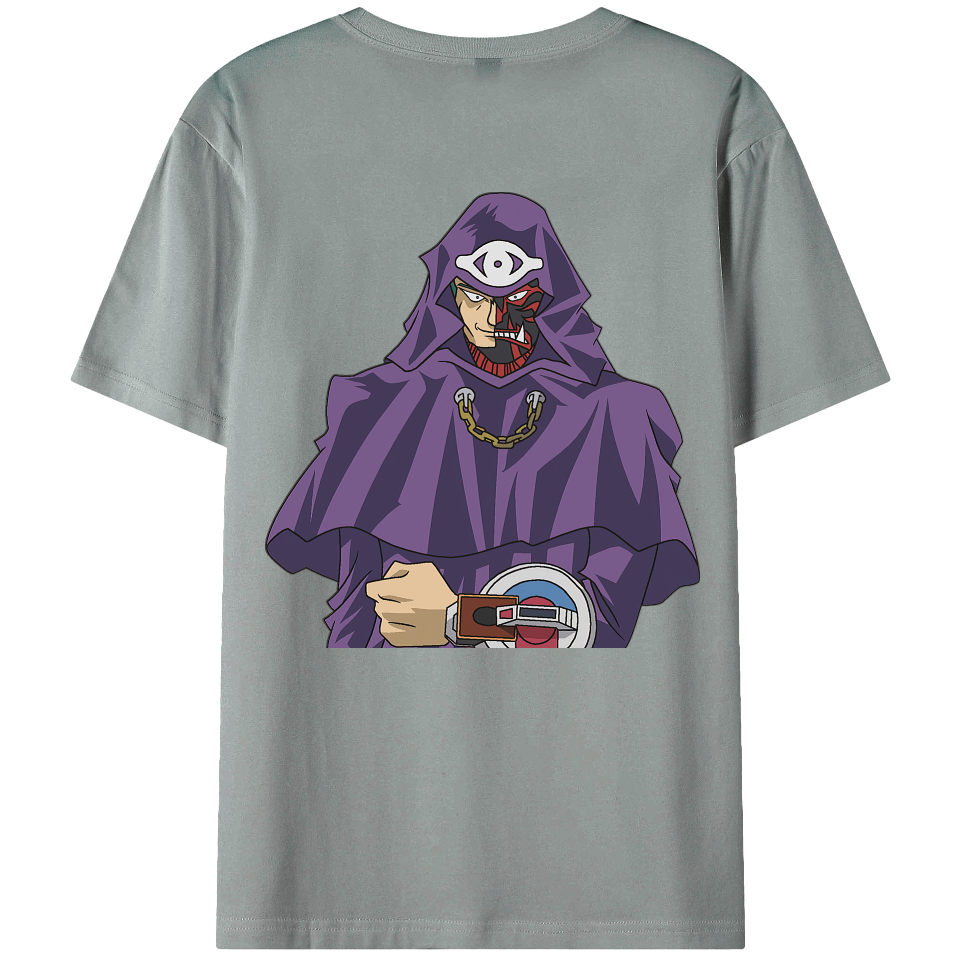 （画像用） 遊☆戯☆王 Yu-Gi-Oh! 綿100％ メンズ半袖Tシャツ（バックプリント） 通気性